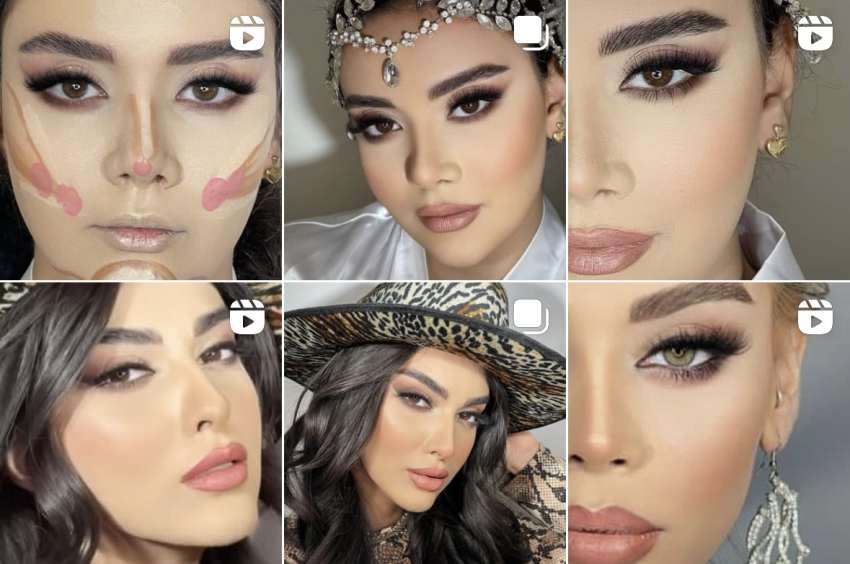 نمونه کار گیلدا سلجوقیان میکاپ ارتیست اصفهان